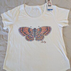 Lucky Brand Short Sleeve Butterfly Tee - NWT